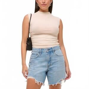 NWT Abercrombie Curve Love High Rise Loose Shorts 27